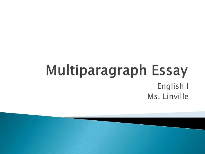 multiparagraph essay