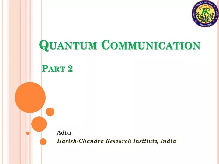 quantum communication part 2