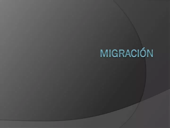 migraci n