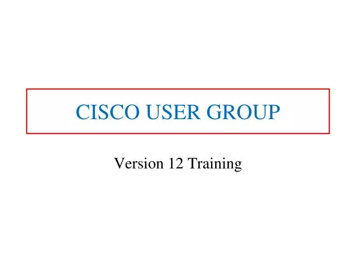 cisco user group