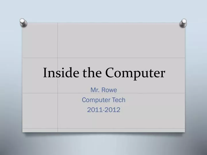 inside the computer