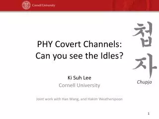 PHY Covert Channels: Can you see the Idles?