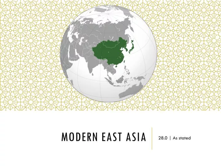 modern east asia