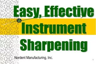 Nordent Manufacturing, Inc.