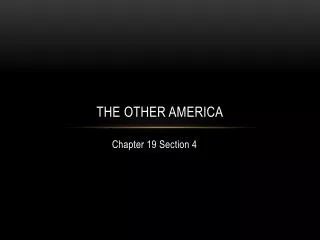 the other america