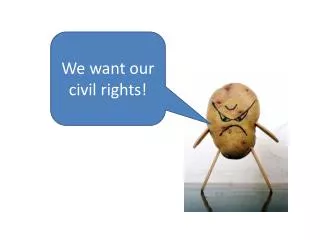 We want our civil rights!
