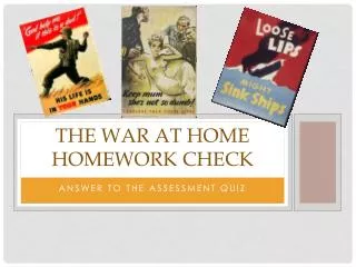 The War at Home Homework check