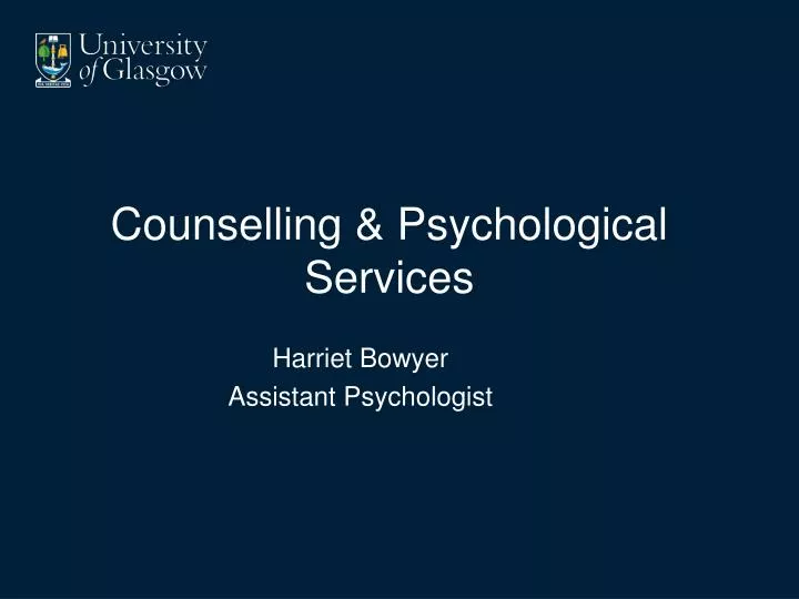 counselling psychological services