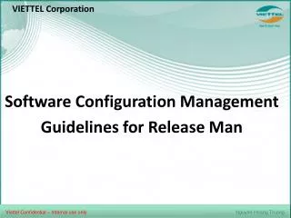 Software Configuration Management Guidelines for Release Man