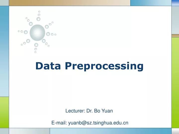 data preprocessing