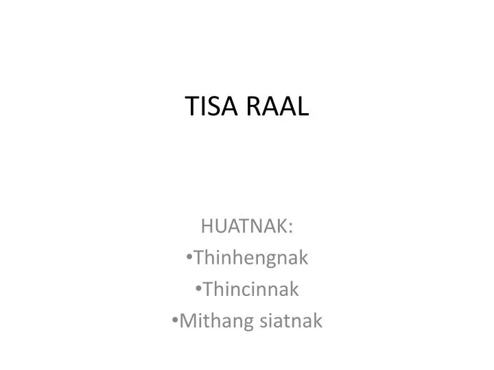 tisa raal