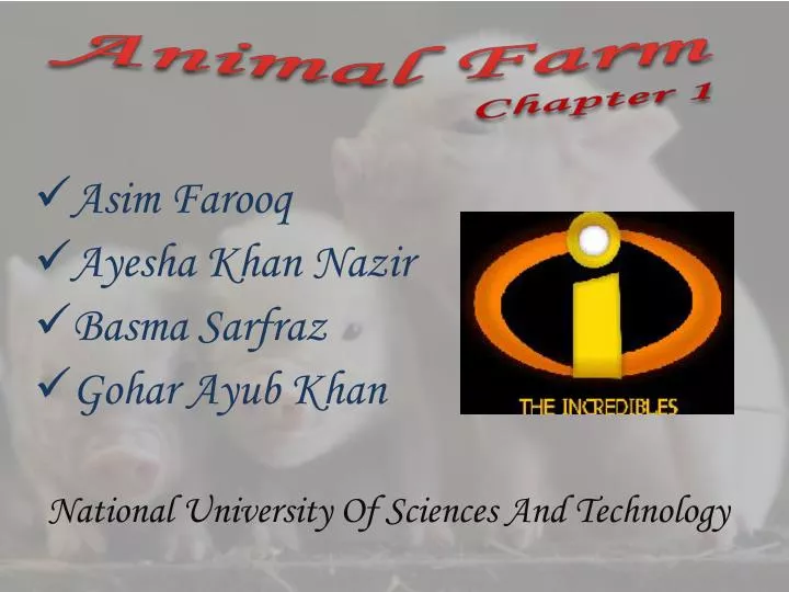 animal farm chapter 1