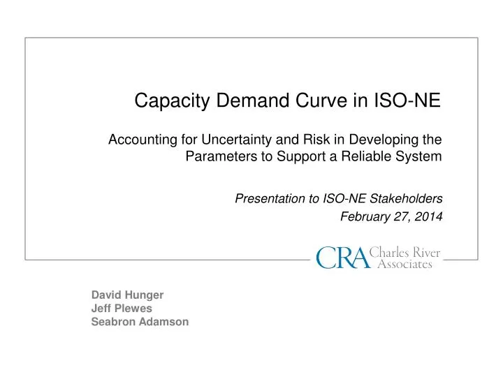 capacity demand curve in iso ne