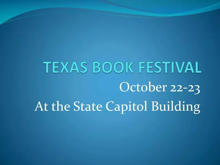 texas book festival