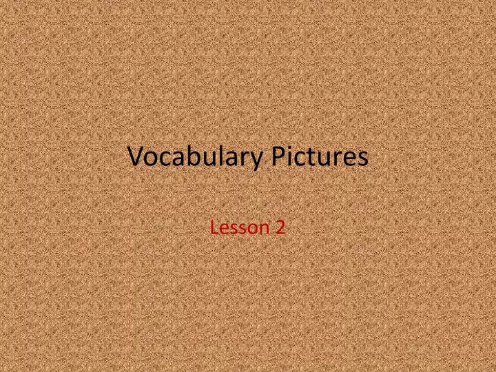 vocabulary pictures