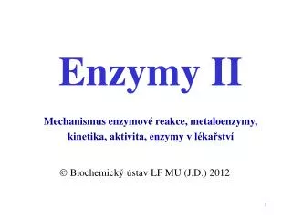 Enzymy II