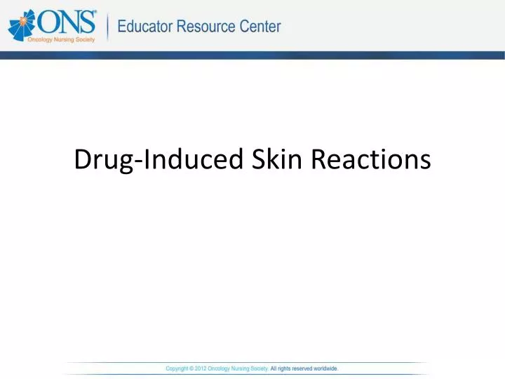 drug induced skin reactions