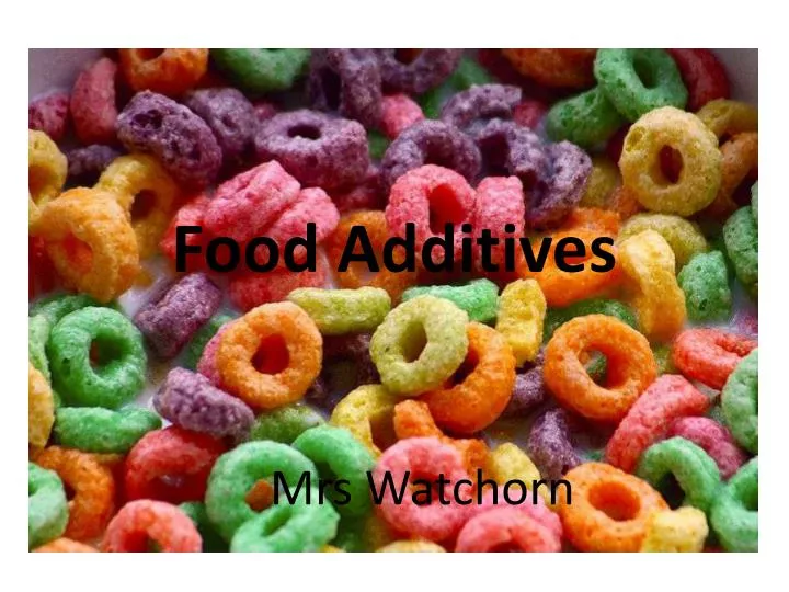 food additives