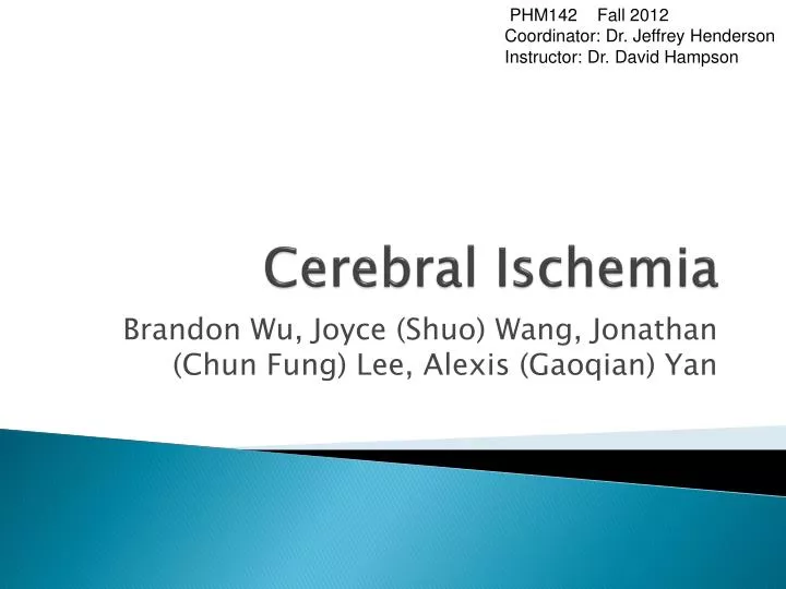 cerebral ischemia