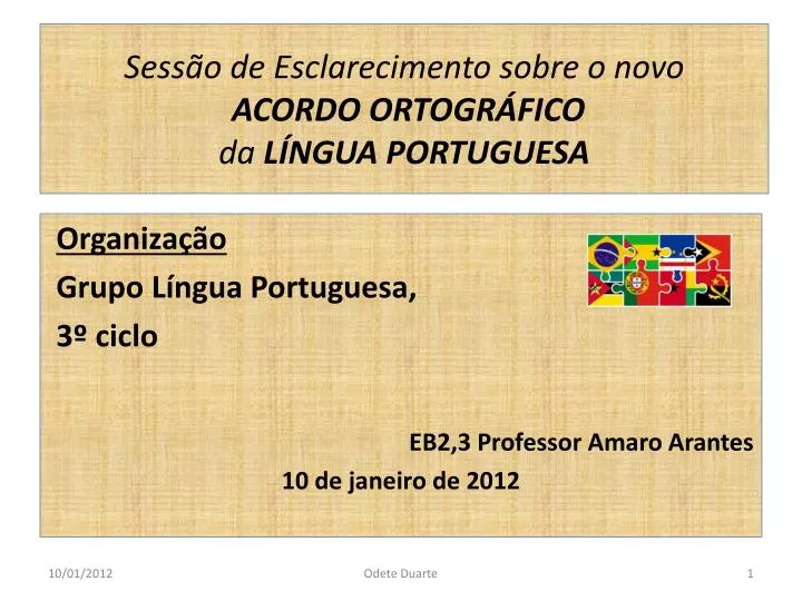 sess o de esclarecimento sobre o novo acordo ortogr fico da l ngua portuguesa