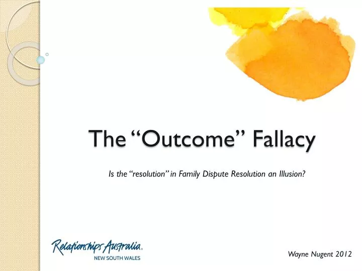 the outcome fallacy