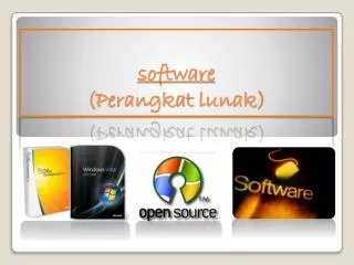 software ( Perangkat lunak )