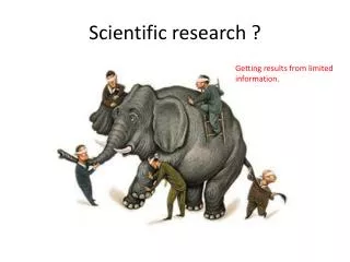 Scientific research ?