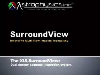 SurroundView Innovative Multi-View Imaging Technology