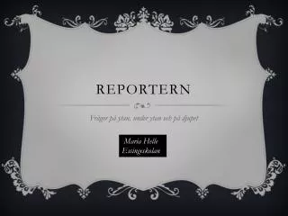 reportern