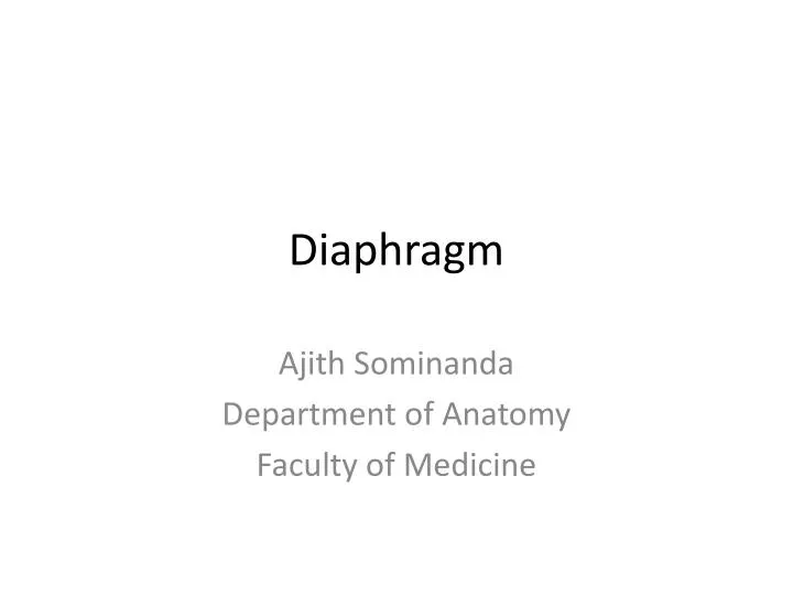 diaphragm