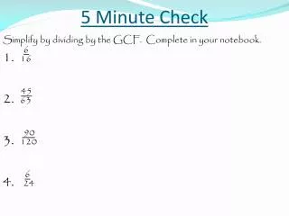 5 minute check