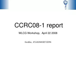 CCRC08-1 report