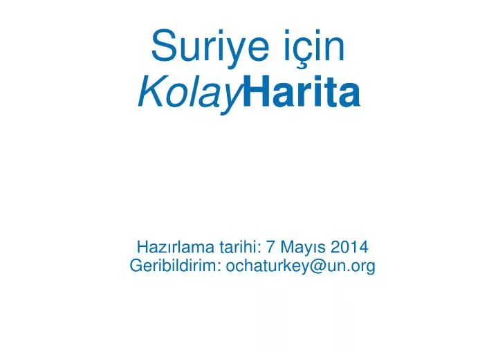 suriye i in kolay harita