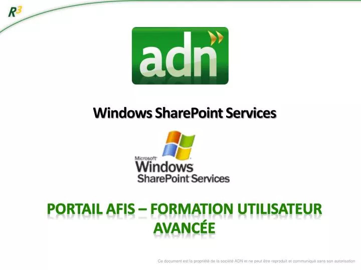 windows sharepoint services portail afis formation utilisateur avanc e