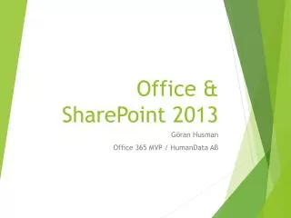 office sharepoint 2013
