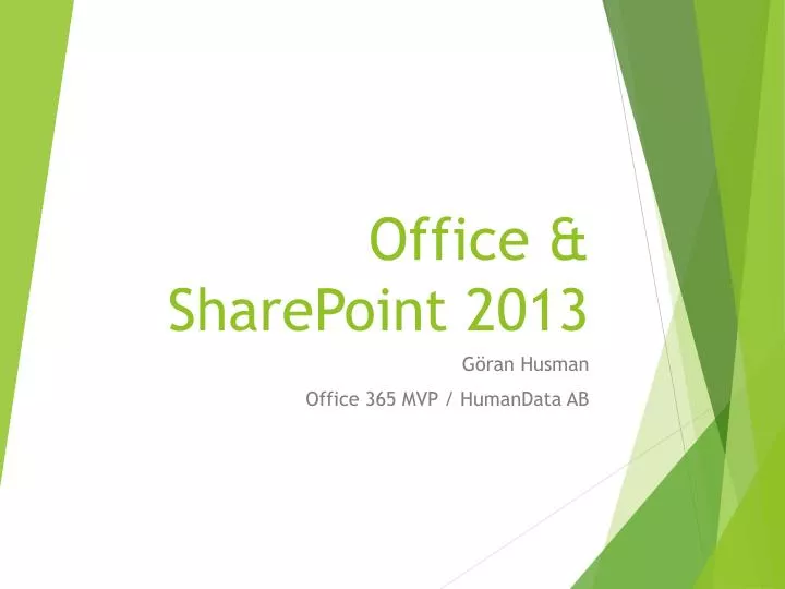 office sharepoint 2013