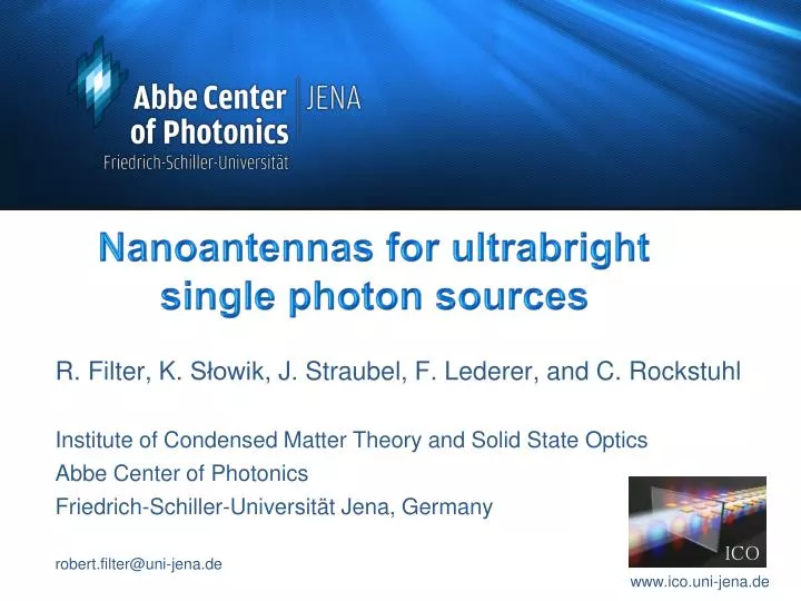 nanoantennas for ultrabright single photon sources