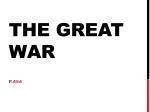 The Great War - slide 1