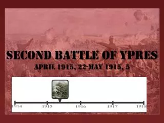 Second Battle of Ypres April 1915, 22-May 1915, 5