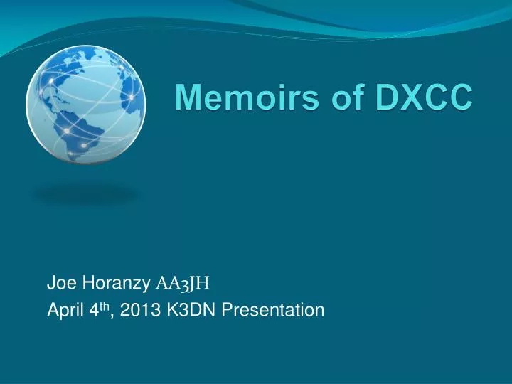 memoirs of dxcc