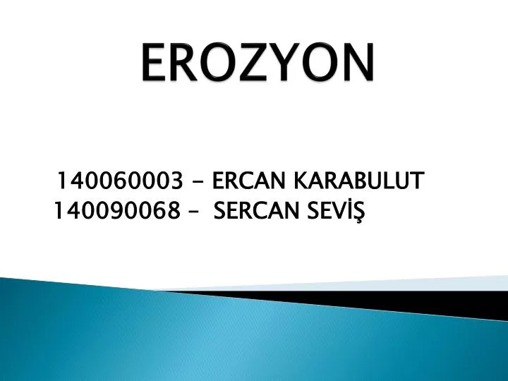 erozyon