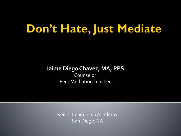 jaime diego chavez ma pps counselor peer mediation teacher