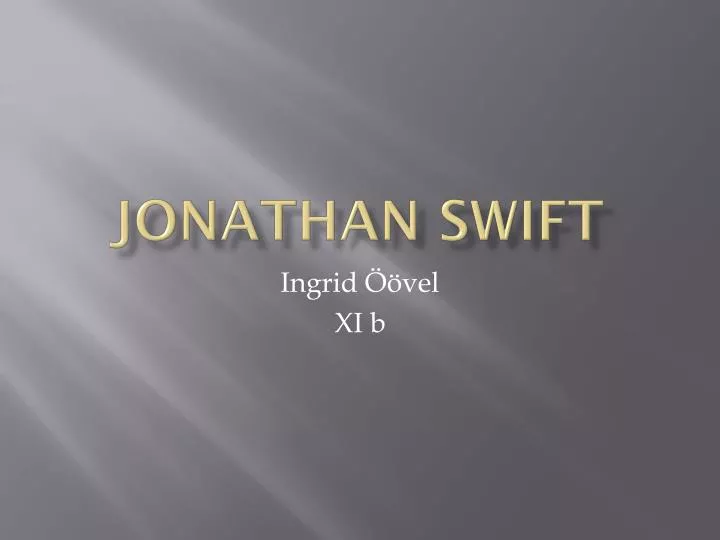 jonathan swift