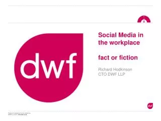 Social Media in the workplace fact or fiction