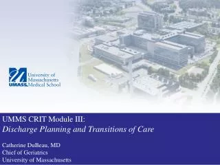 Discharge Planning and Transitions of Care: Where are they going and why?