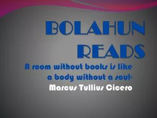 BOLAHUN READS