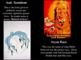 Anti -Semitism