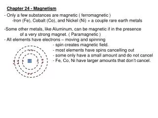 Chapter 24 - Magnetism