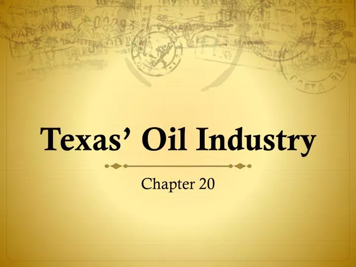 texas oil industry