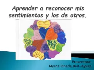 aprender a reconocer mis sentimientos y los de otros
